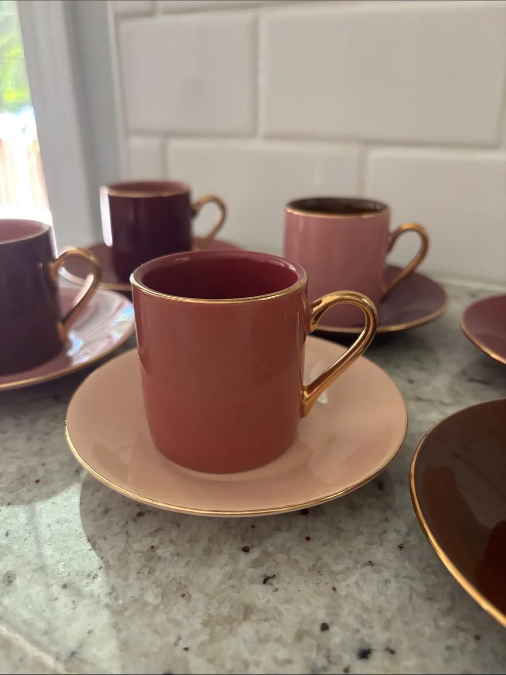Classic Coffee & Tea espresso cups and saucers set